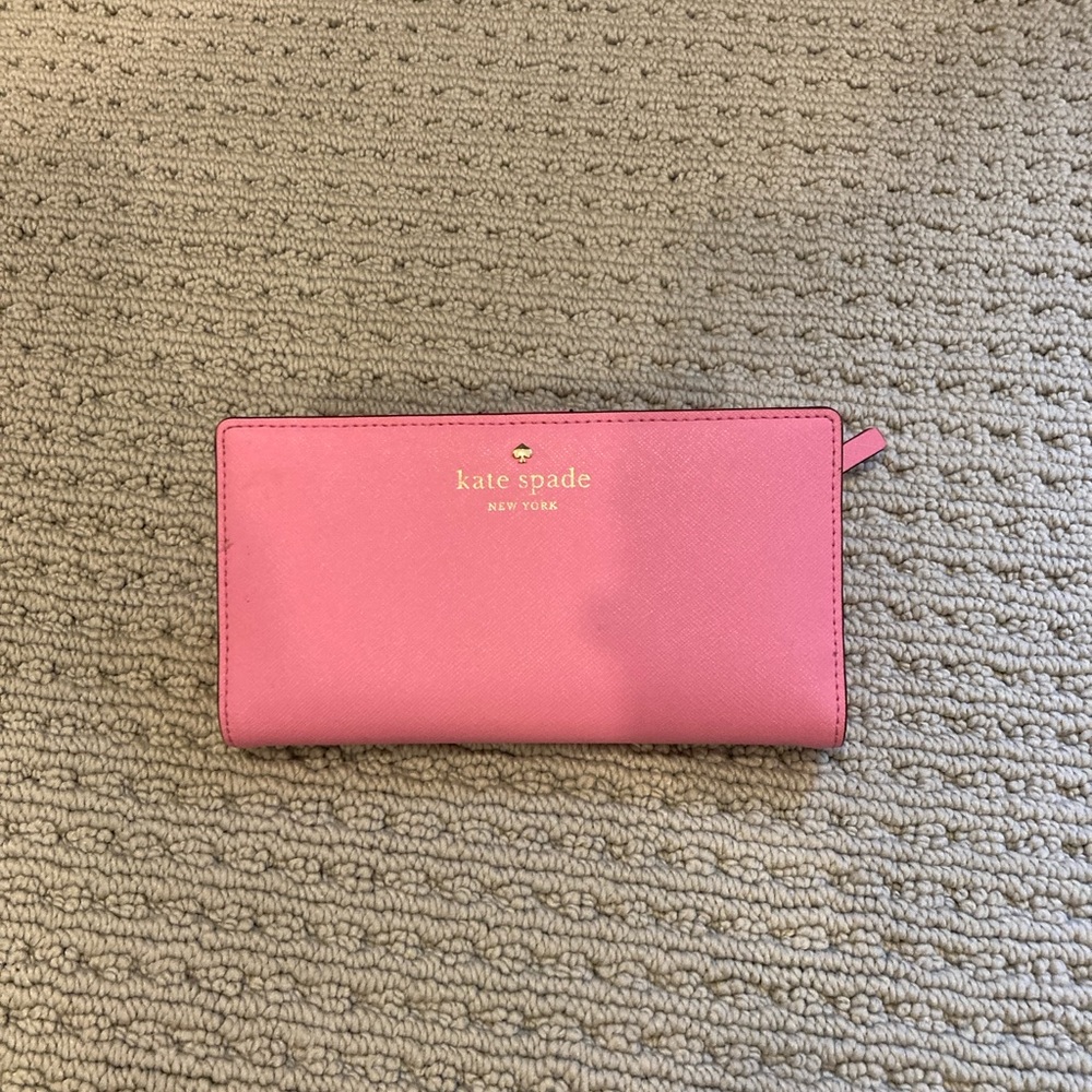 EUC pink Kate Spade wallet